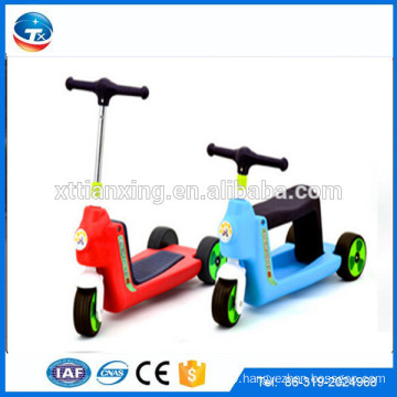2015 new model Japanese wholesale cheap CCC high quality unique adjustable slipping three wheel foldable kids kick scooter